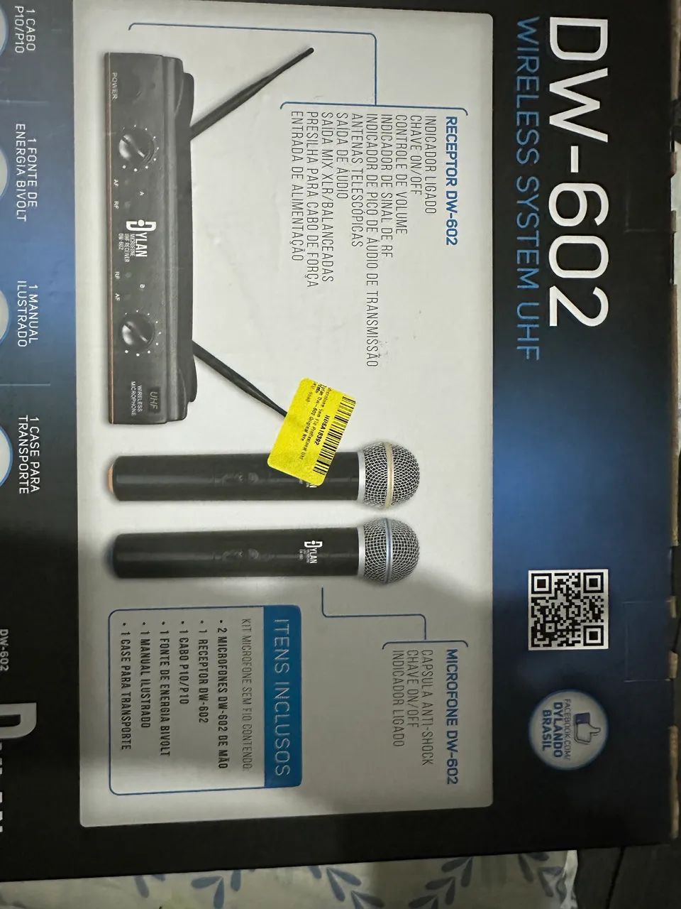 Microfone sem fio Dylan DW -602