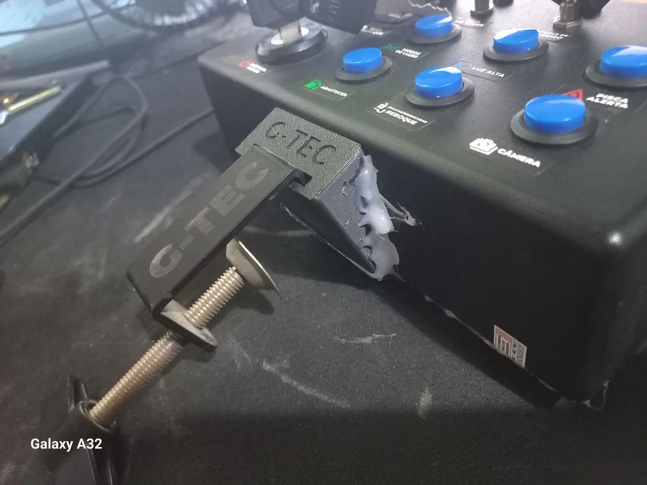 Button Box para simuladores PC Gtech 12 botões com chave 12 funções Usb - Foto 4