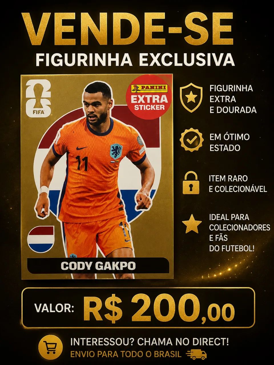 Vendo figurinhas Panini Legends da copa 2026. - Foto 2