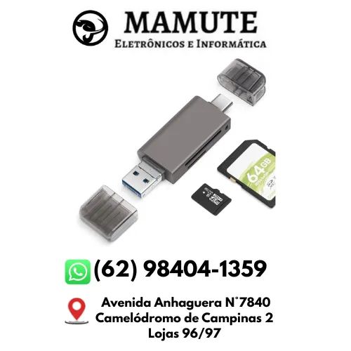 Leitor de Cartão SD & Micro SD Tipo C Usb Android iOs Mac Windows