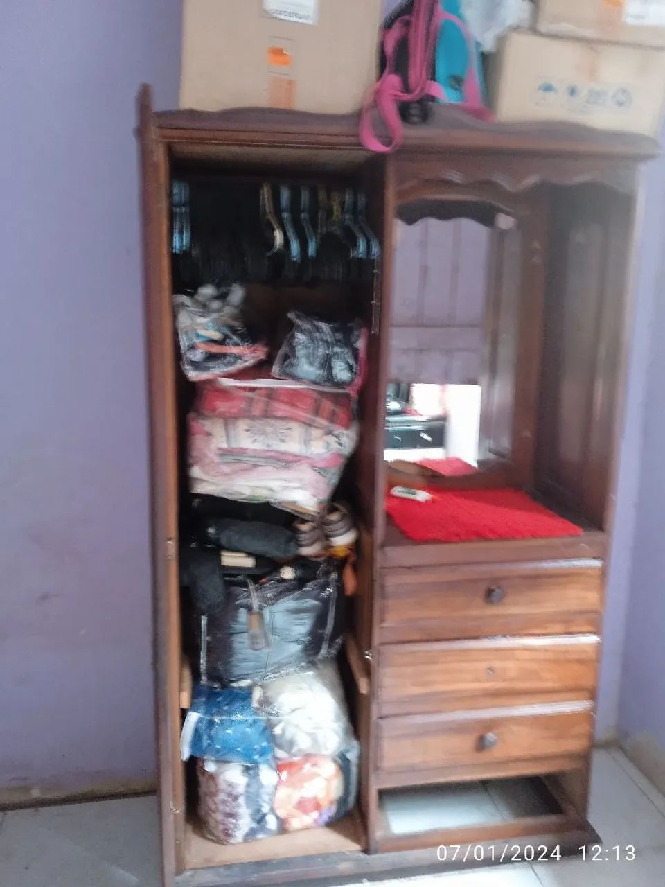Garda roupa madeira  - Foto 4