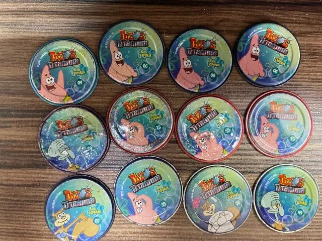 Tazo elma chips Bob Esponja metal - Foto 2