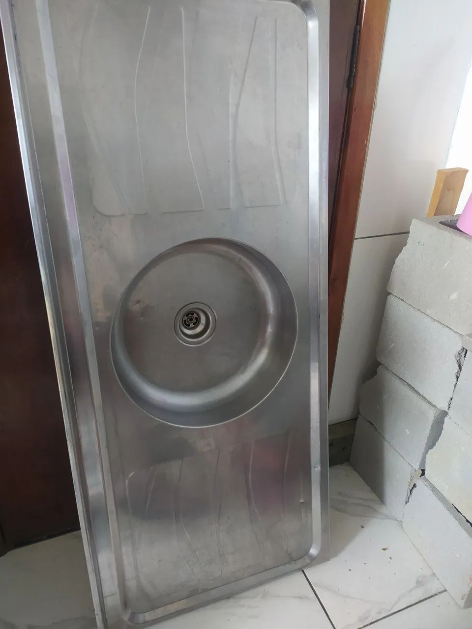 Tampão de pia inox 