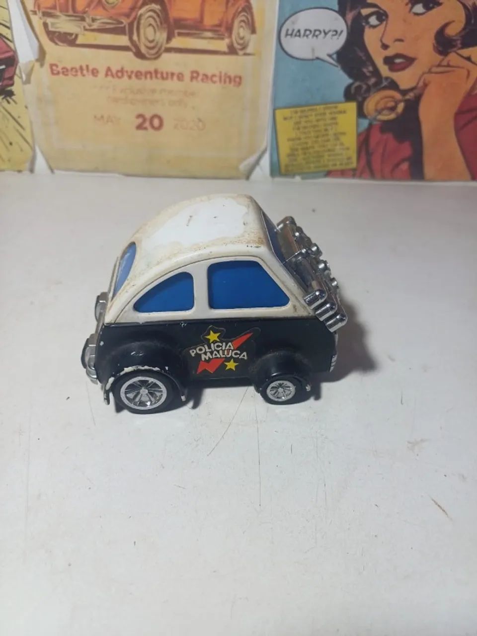 Carrinho policia maluca da Glasslite  - Foto 4
