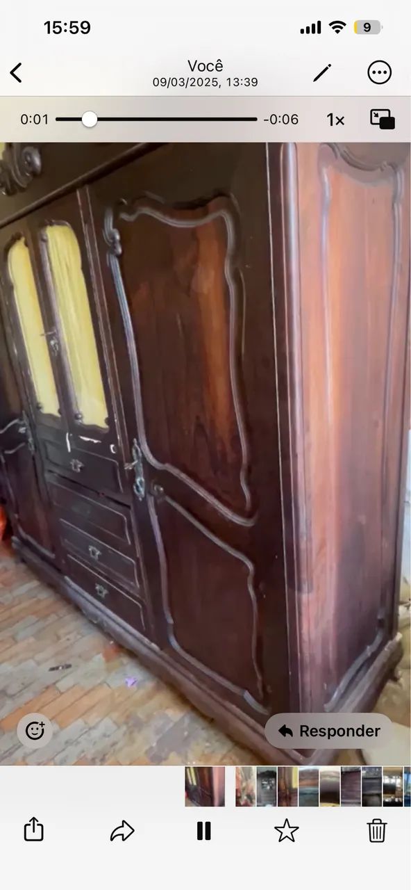 Guarda- roupa em jacarandá com 4 portas  - Foto 2
