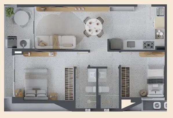 PLANTA 60m²