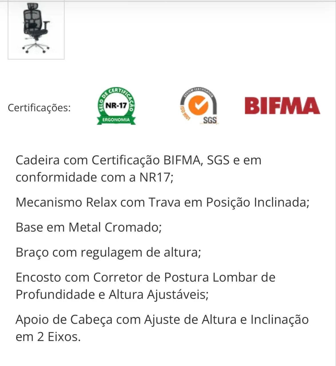 Cadeira ergonômica comfy - Foto 4