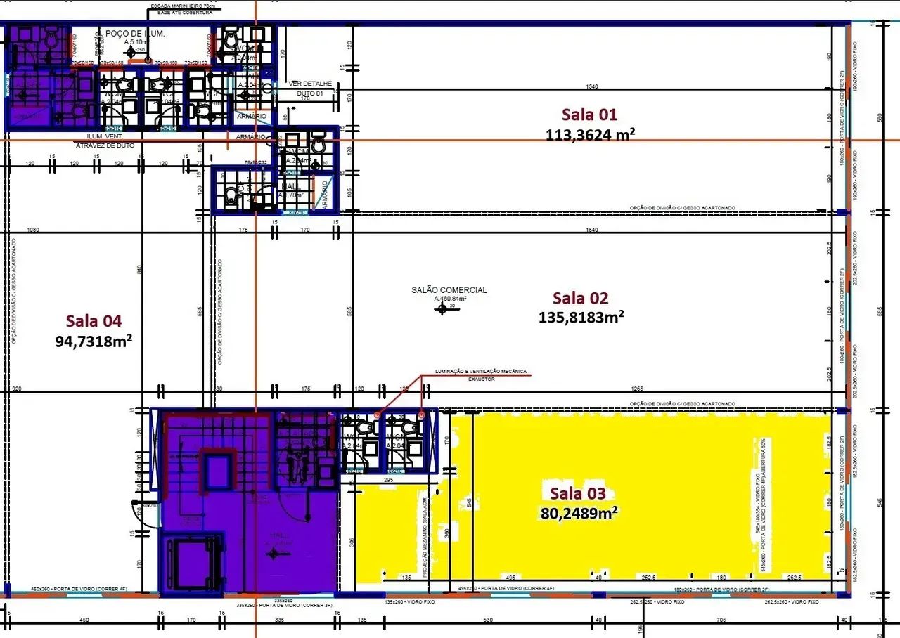 Sala Comercial com 94,73 m²  Centro - Foto 4