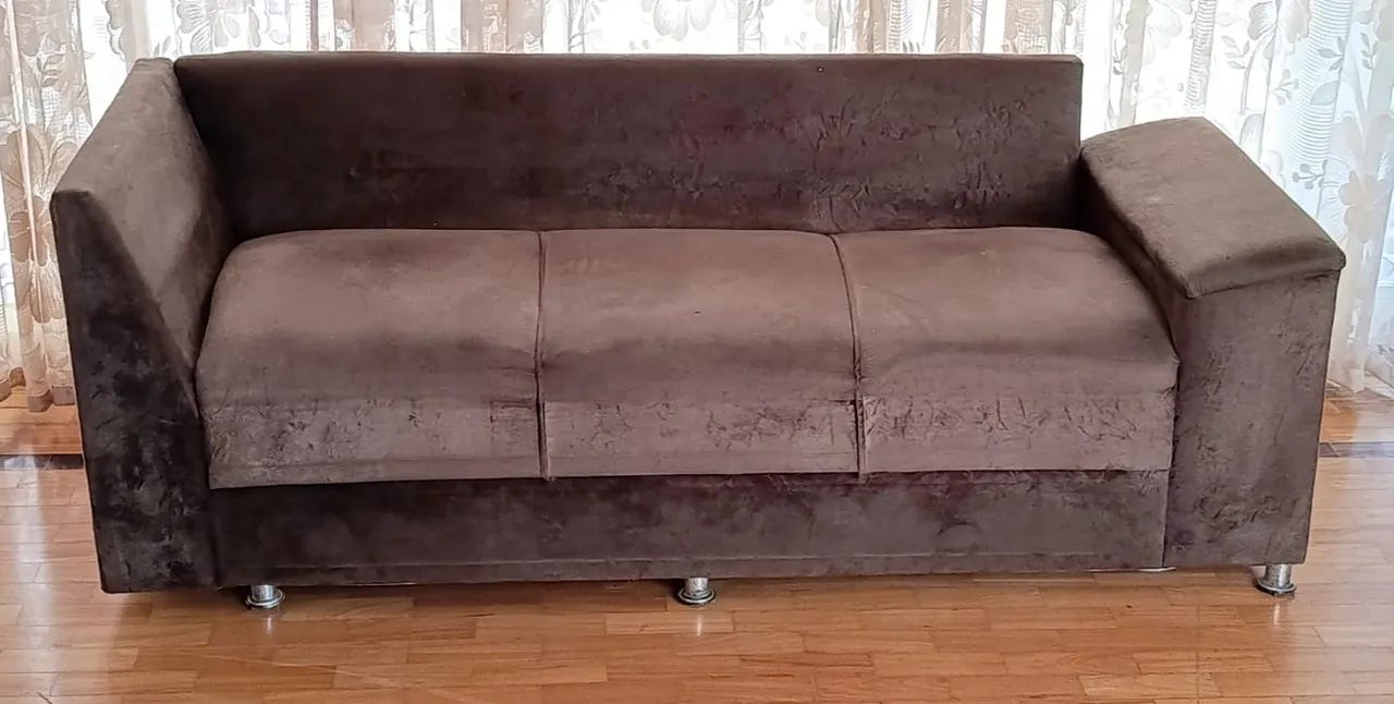 Sofa camurça 3 lugares  - Foto 2