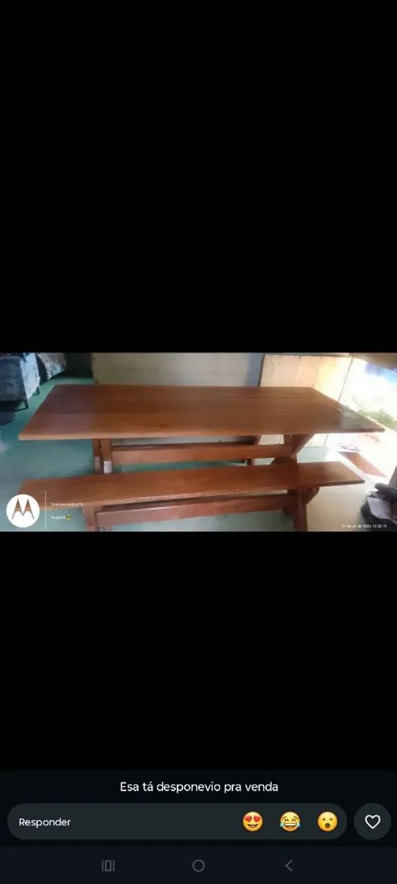 Mesa com dois bancos  - Foto 2