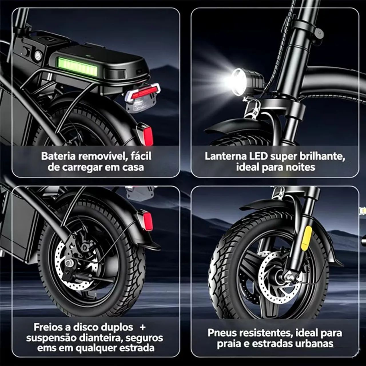 Bicicleta elétrica 400w - Foto 2