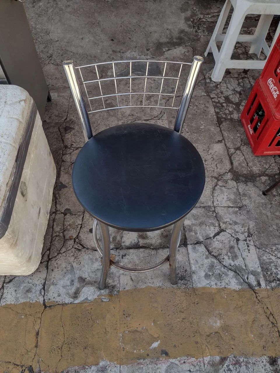 Banqueta cromada 