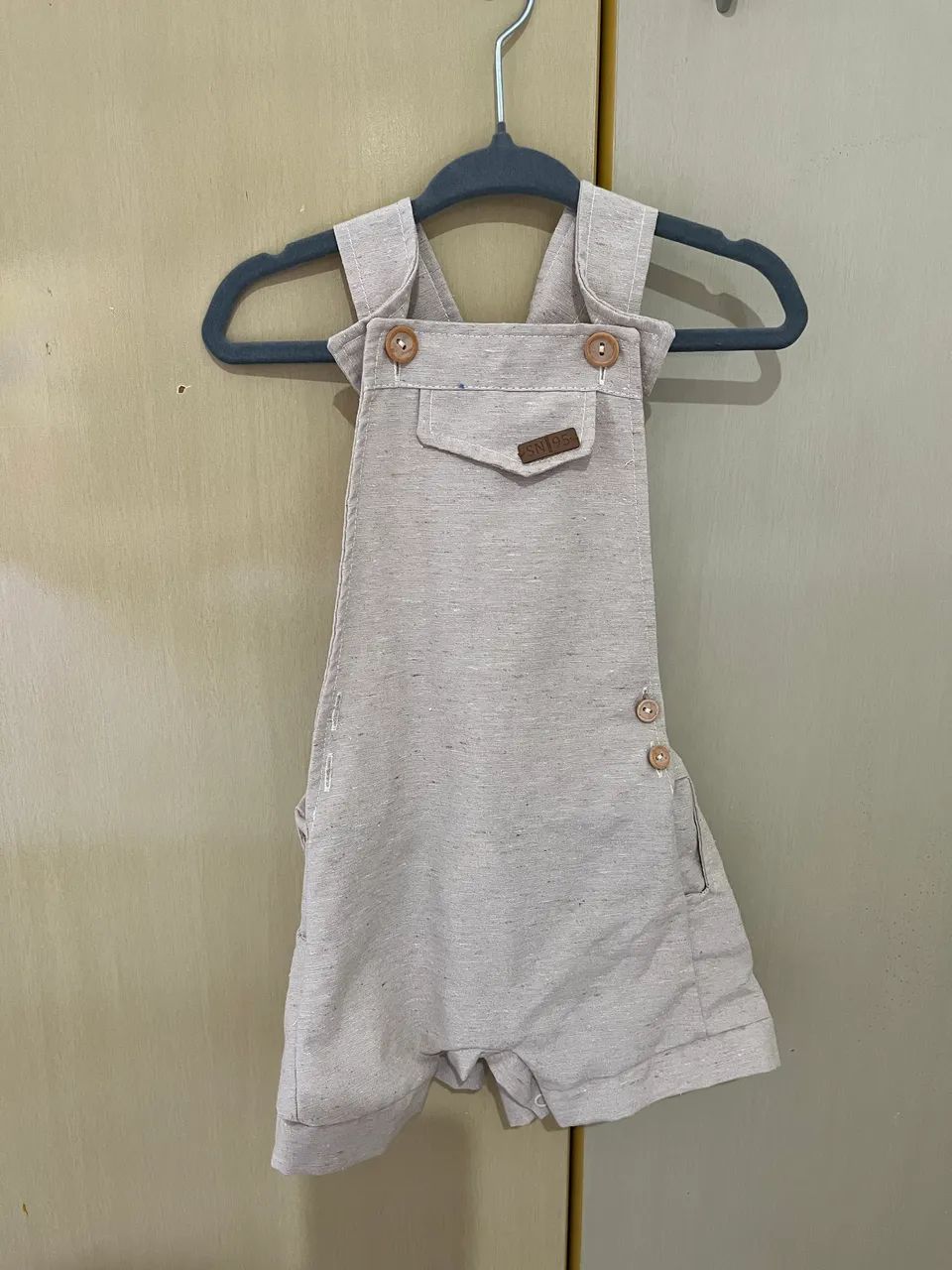 Macacão em linho infantil masculino 