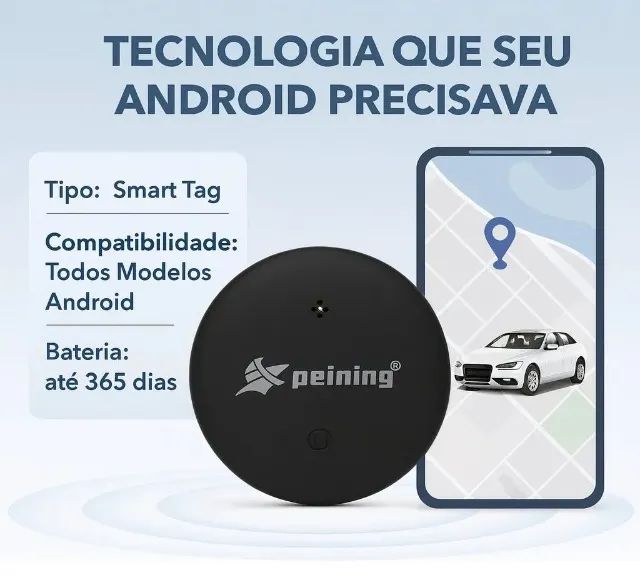 Smart Tag Localizador Rastreador Gps Peining Com Android - Foto 5