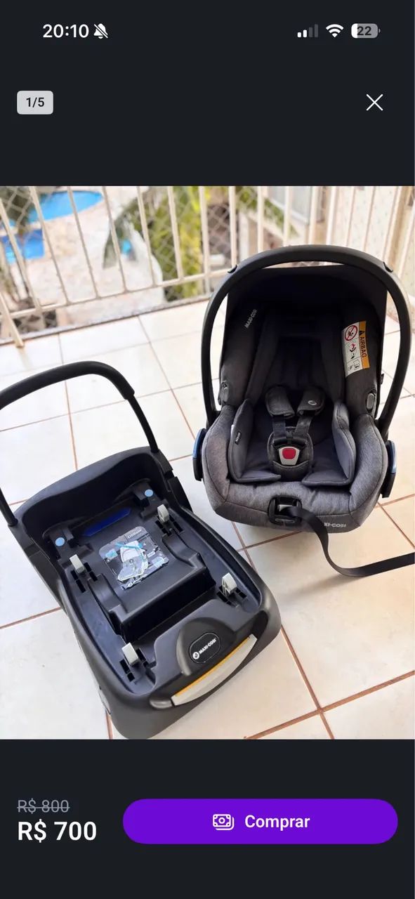 Bebê Conforto Maxi-Cosi Citi² c/ Base Select Grey