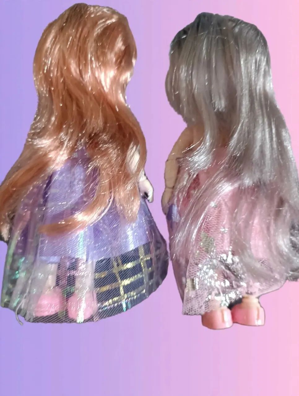 2 Bonecas BJD Articuladas 16cm Novas - Princesinhas com Vestido - Foto 2