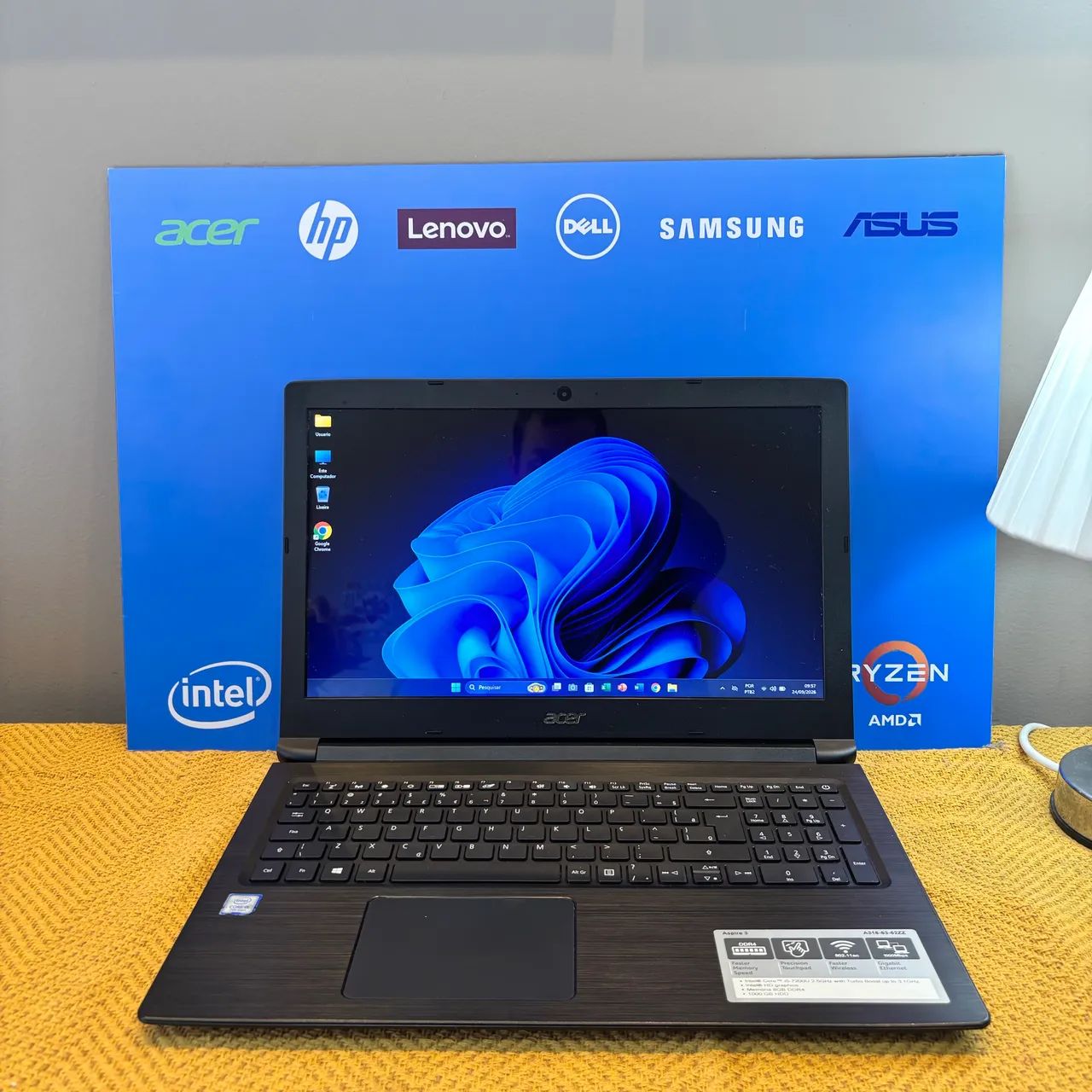 Notebook Acer i5 8º com SSD 128GB 8GB RAM - Foto 5