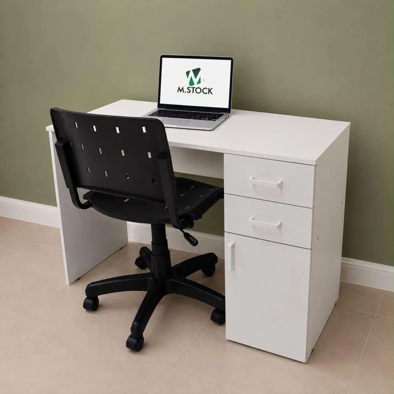 MESA SMALL B BRANCO PARA HOME OFFICE  - Foto 2