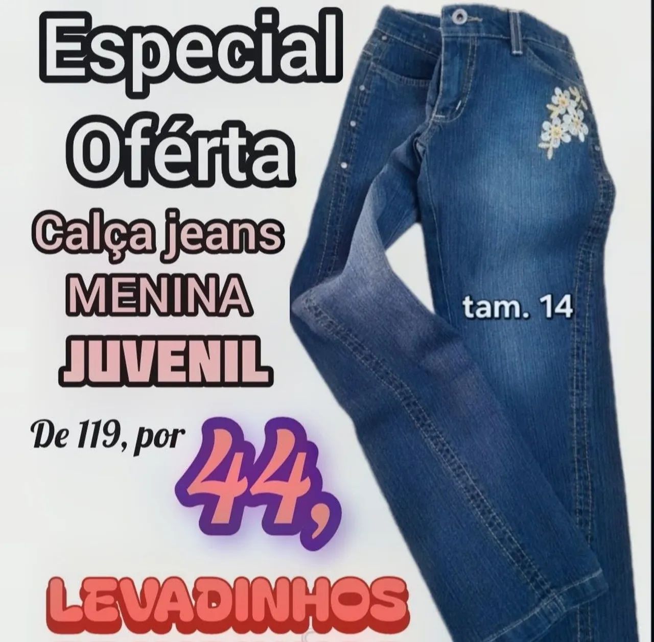 Calça jeans menina  - Foto 4