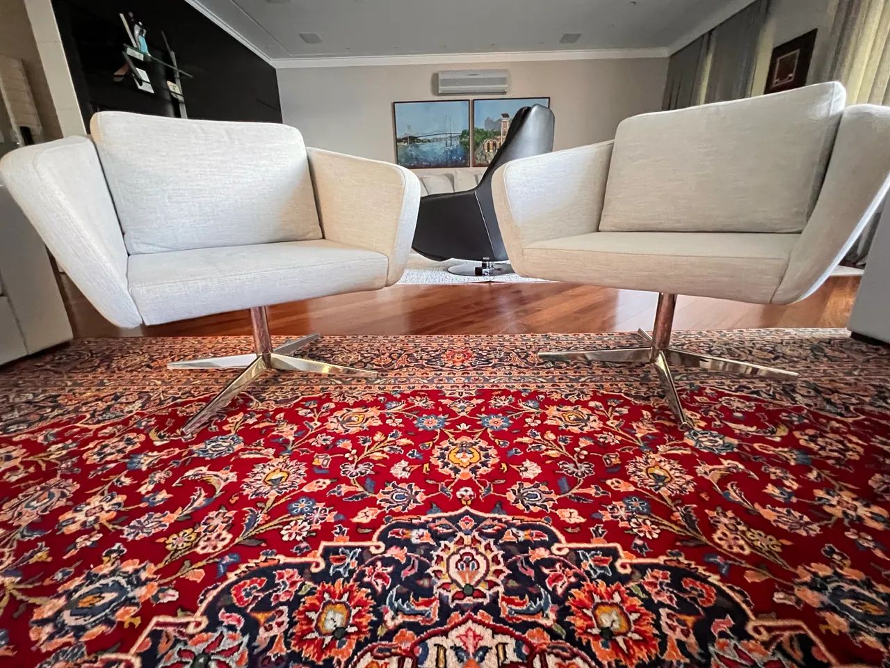 Poltronas giratórias de INOX - Seminovas  - Foto 2