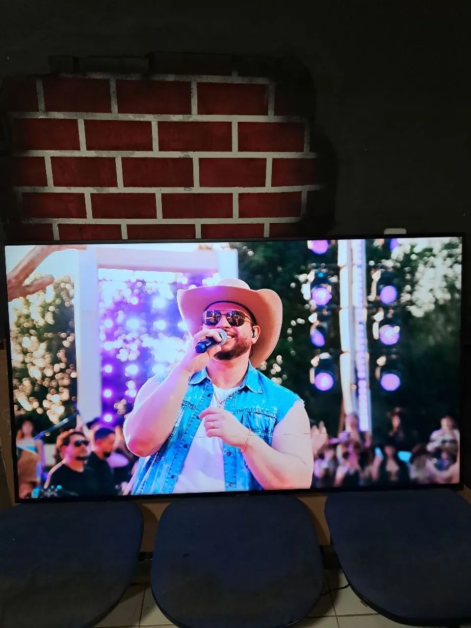 (Leia a descrição) smart tv Samsung 65 polegadas led 4k com detalhe  - Foto 4
