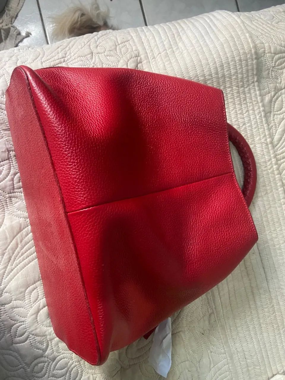 Bolsa vermelha de couro Schütz  - Foto 6