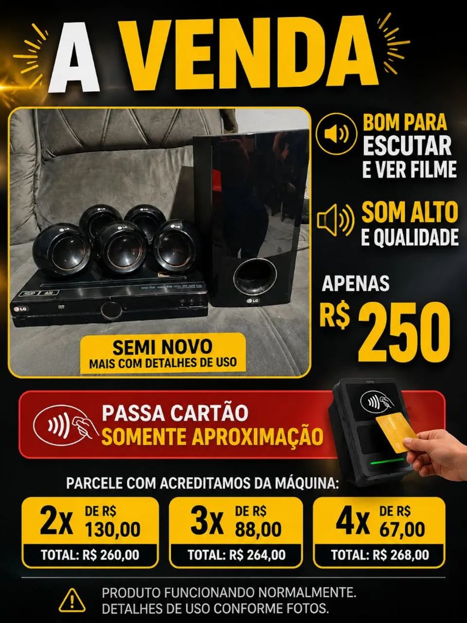 Vendo Home Theather LG