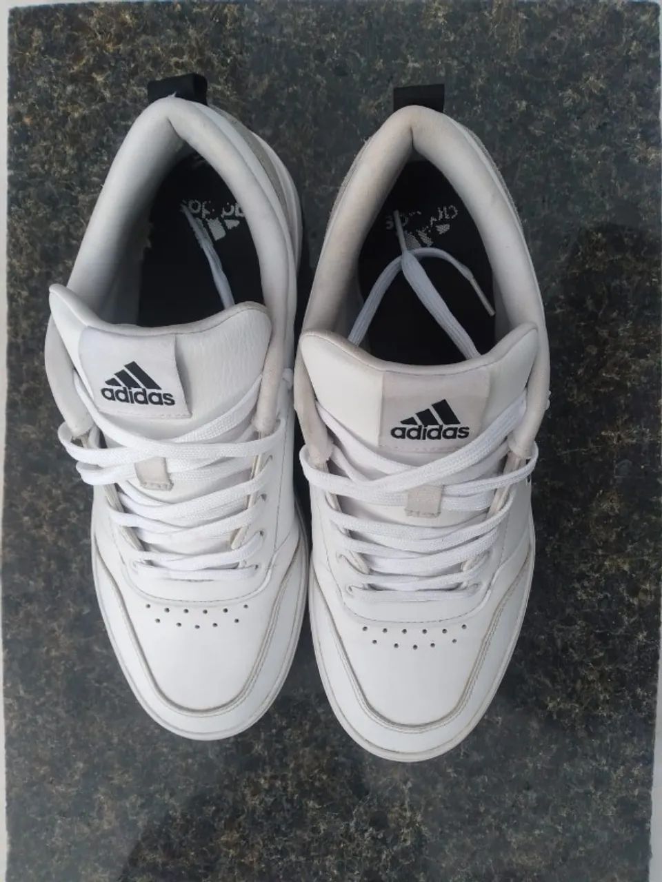 Tênis Adidas Branco Couro/Camurça  - Foto 5