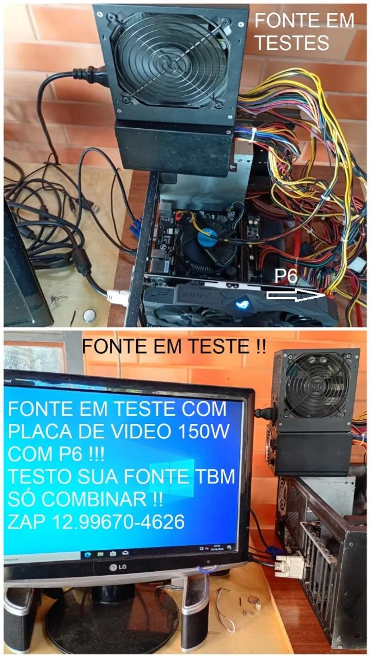 Fonte Atx 200W pra Computador Cpu Intel i3 Amd.  - Foto 3