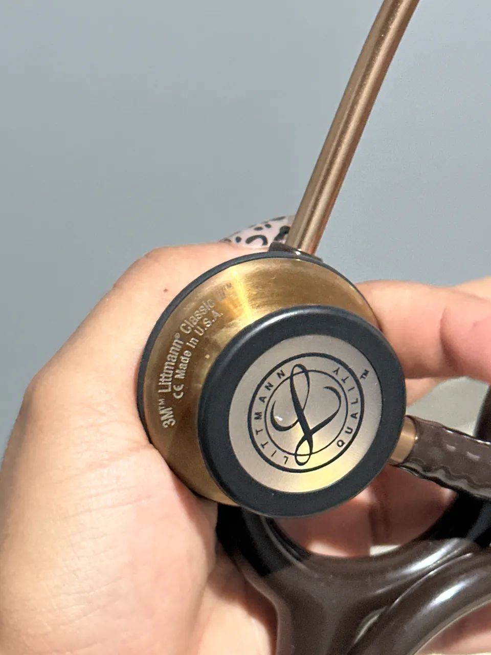 Estetoscópio Littmann Classic III Bronze/Chocolate Original - Pouquíssimo Uso - Foto 5