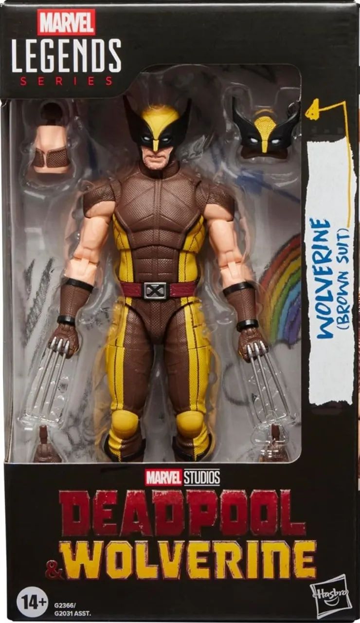 Wolverine Brown Movie Deadpool Marvel Legends - Lacrado