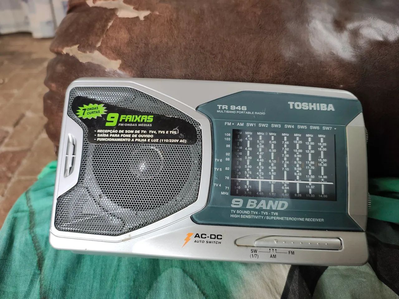 Rádio Toshiba 7 ondas 9 faixas Relíquias - Aparelhos de Som