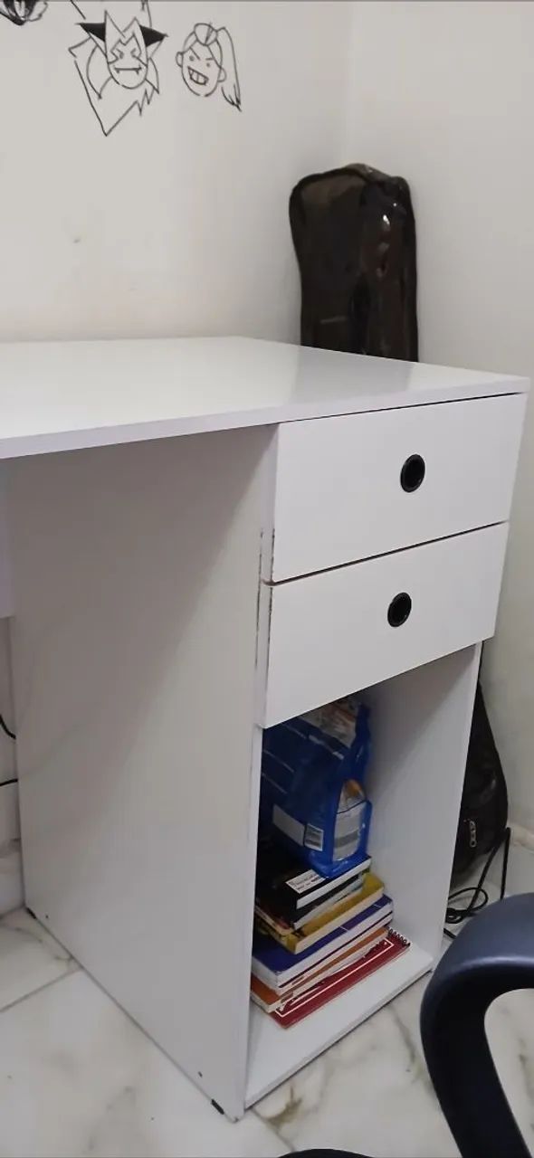 Mesa de escritório/Estudos Branca - Foto 5