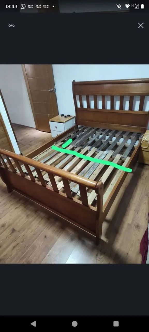 Cama casal madeira maciça - Foto 2