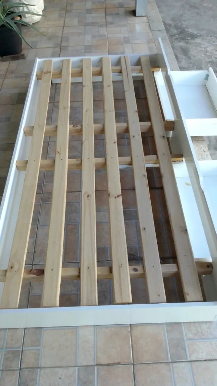 Cama box solteiro com gavetas  - Foto 3