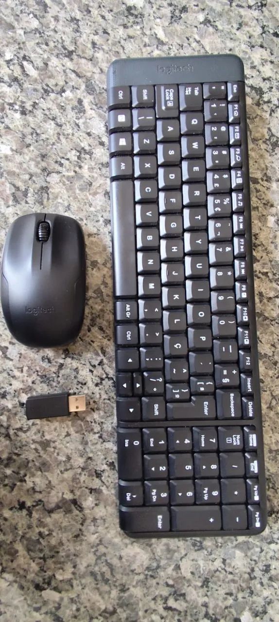 Combo Teclado e Mouse sem fio Logitech 