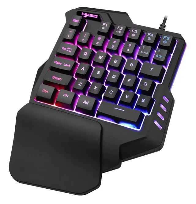 Mini Teclado Para Jogos G92 Com Fio Usb Retroiluminado
