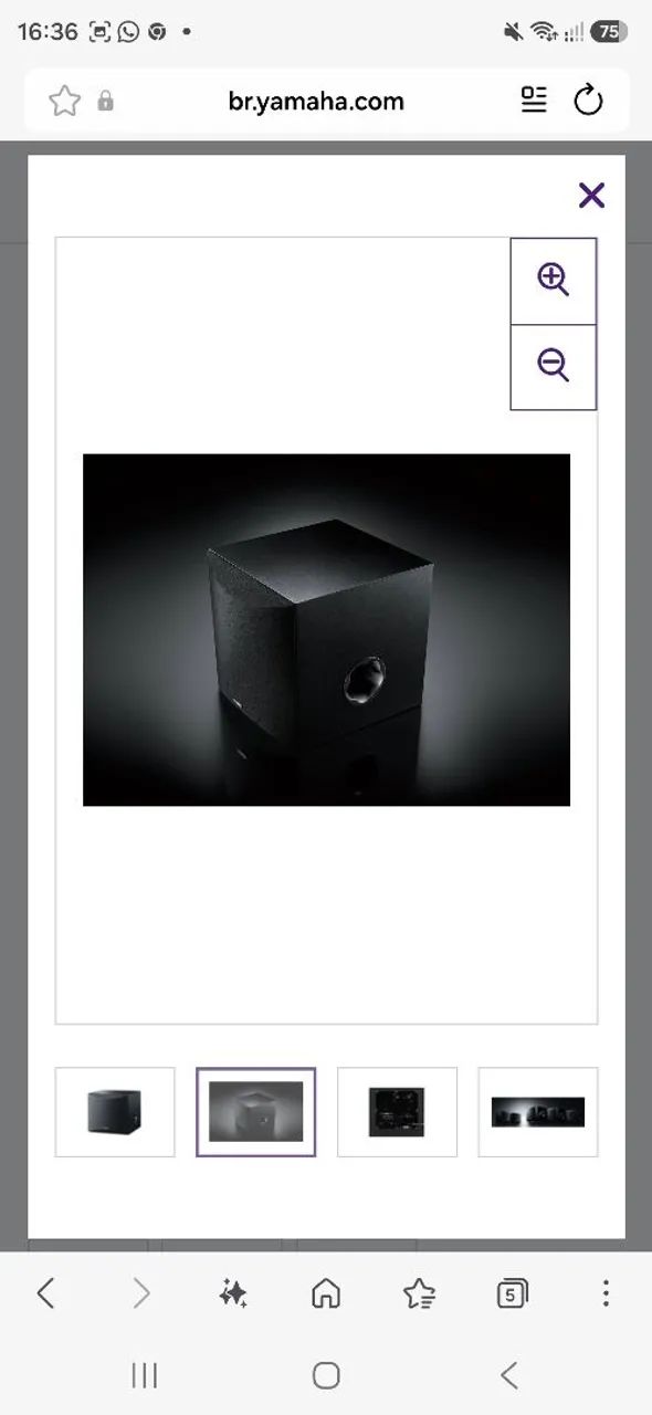 Subwoofer yamaha NS-SW050 novo caixa lacrada - Aparelhos de Som