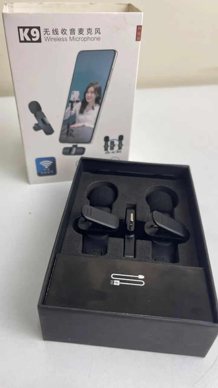 MICROFONE DE LAPELA SEM FIO K9 WIRELESS ? PARA iPHONE - Foto 3