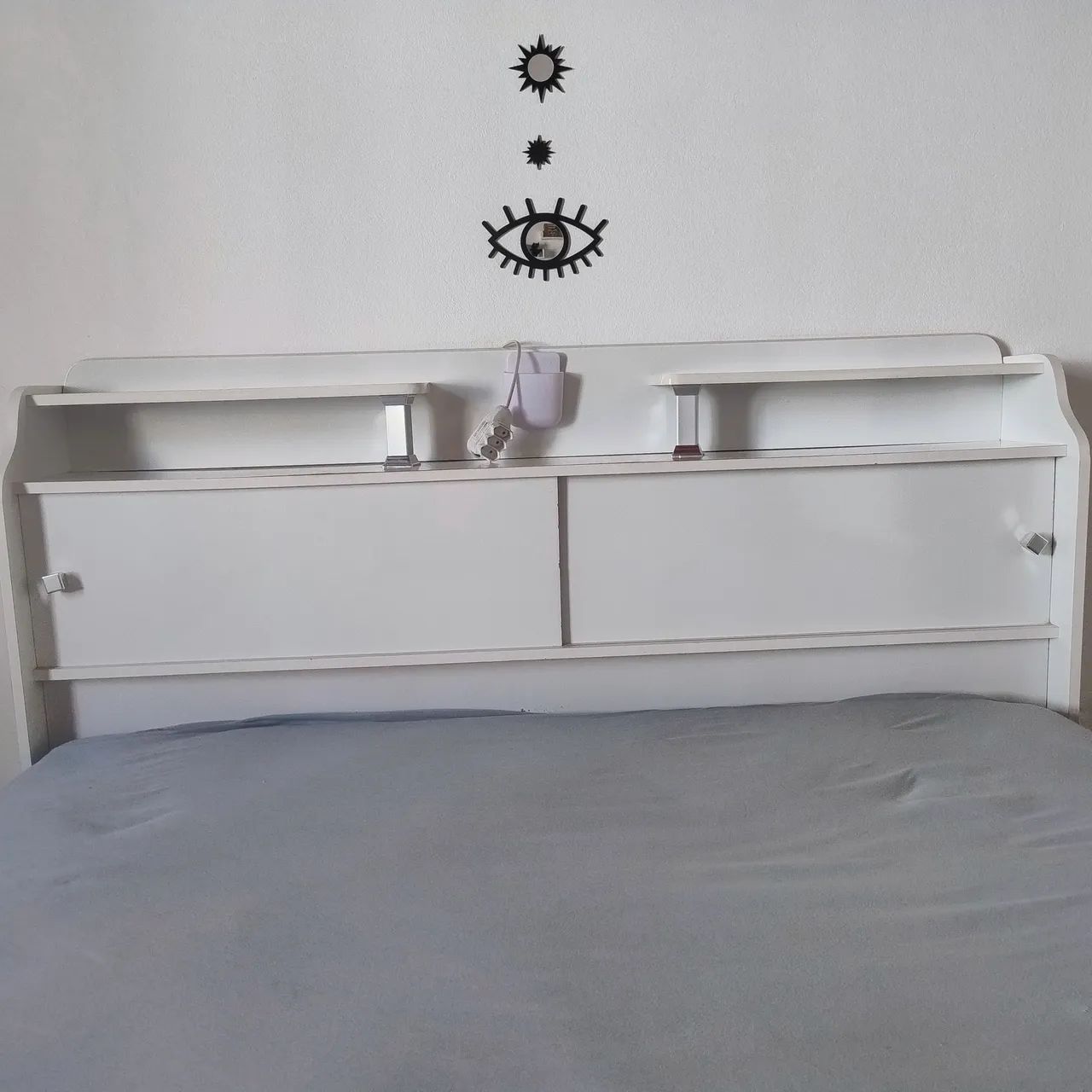 CABECEIRA CAMA CASAL BRANCA  - Foto 2