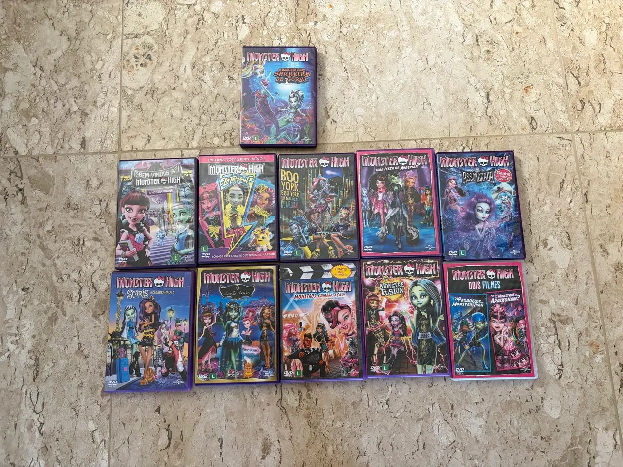 Lote Com 11 Dvds Monster High Em Excelente Estado. 