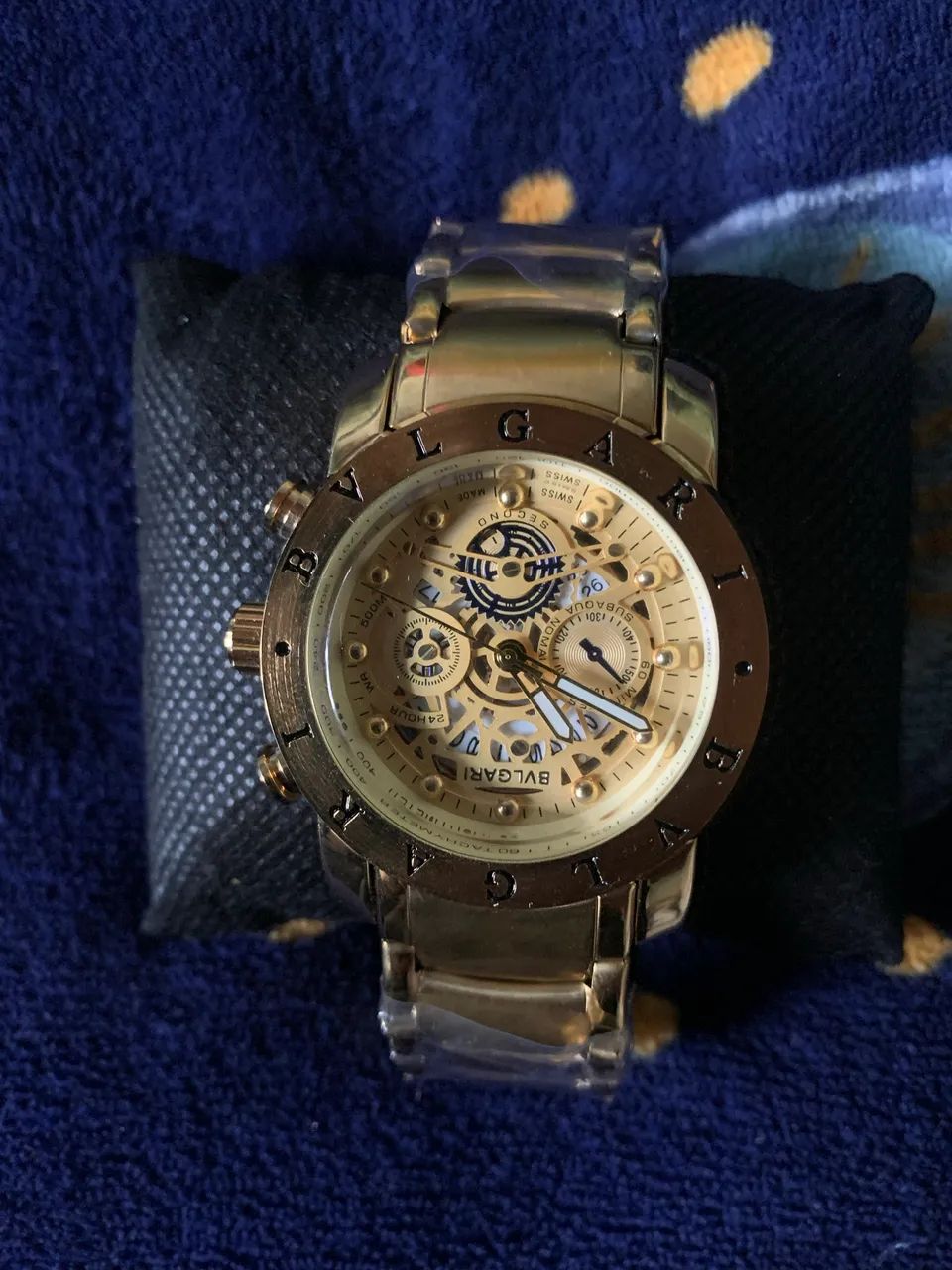 Relógio blvgari dourado 