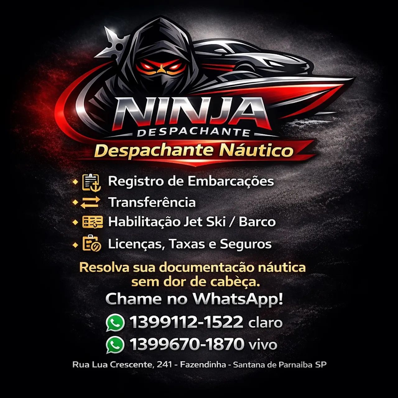 Despachante Náutico- arrais, transferências, seguros