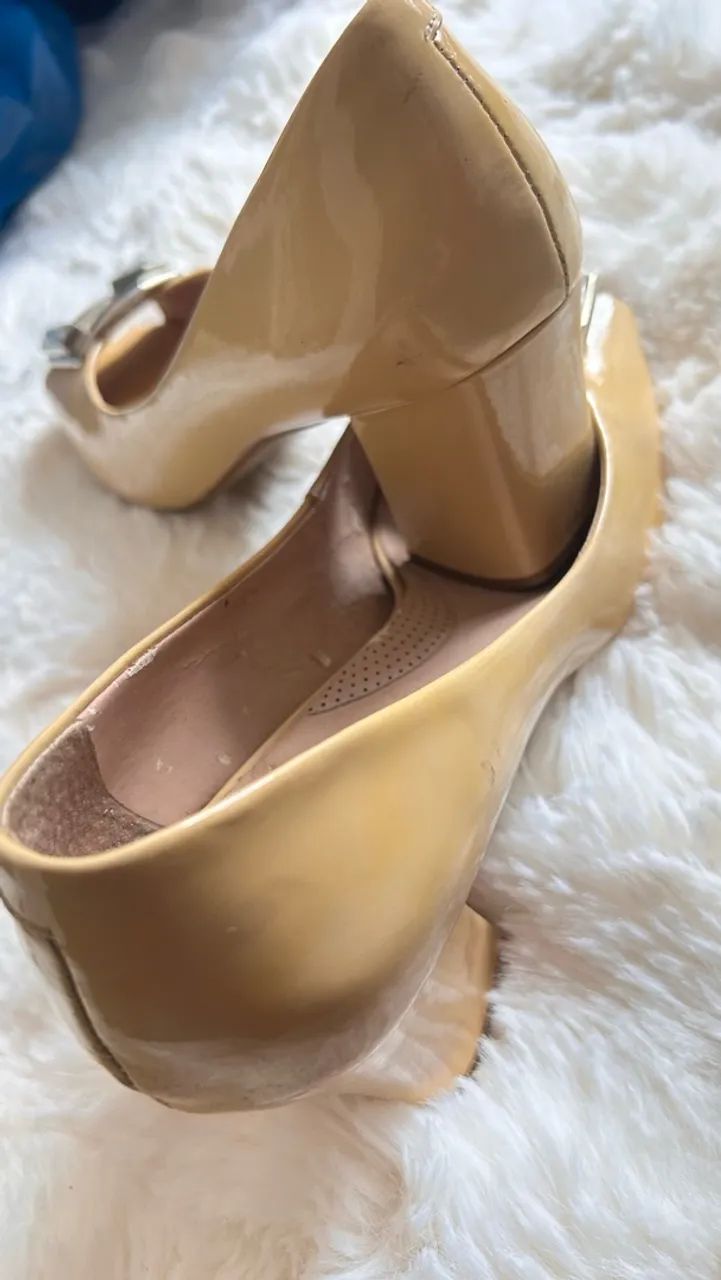 Sapato feminino Luz da Lua peep toe - Foto 4