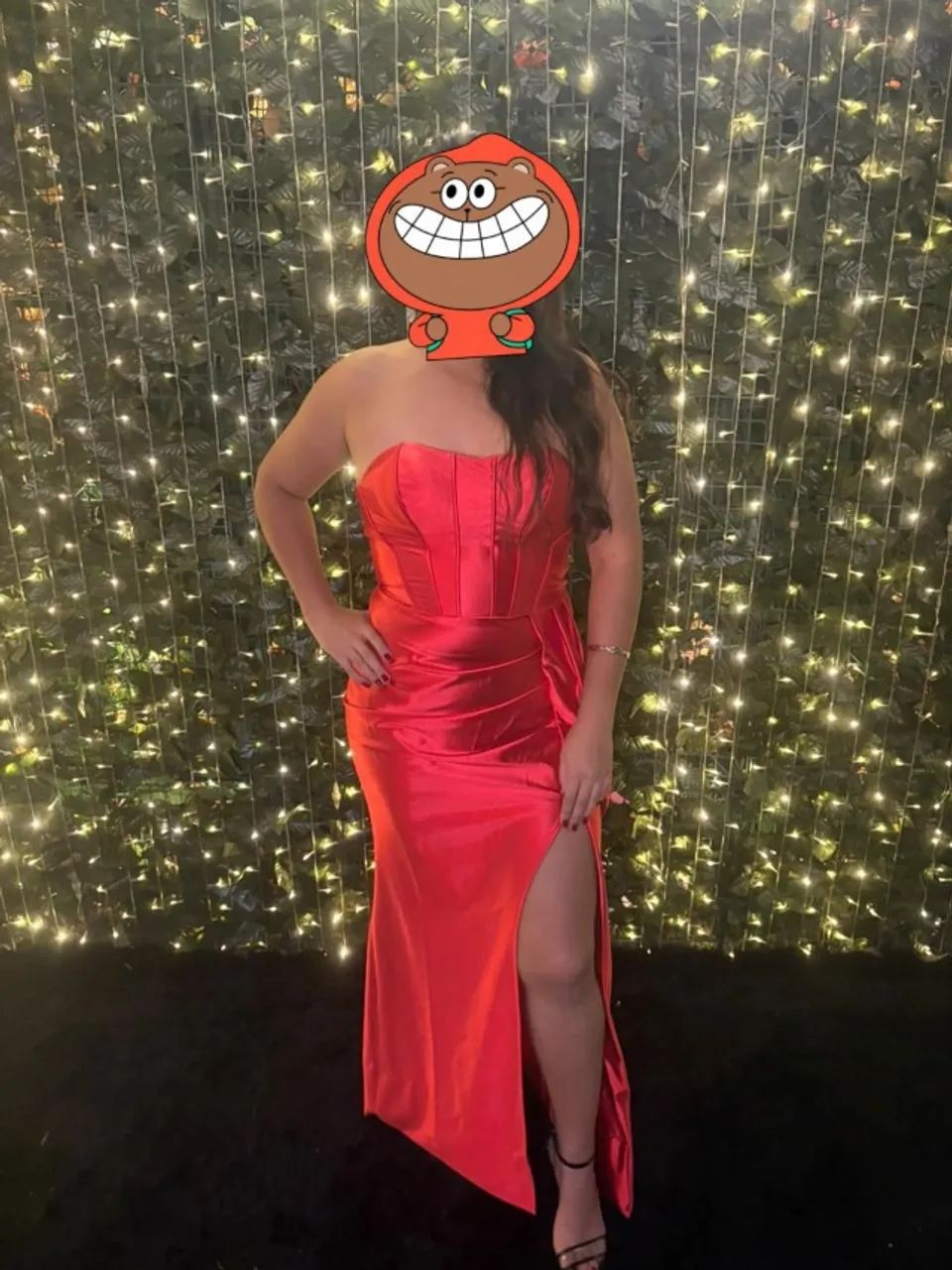 vestido longo vermelho para festas sociais - Foto 2