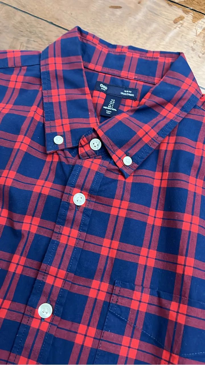 Camisa Gap XL usada seminova Importada xadrez 