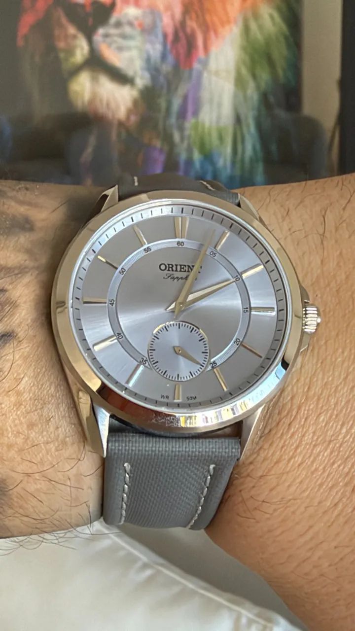 Orient Sapphire Small Seconds prateado - Original Full Set - Foto 2