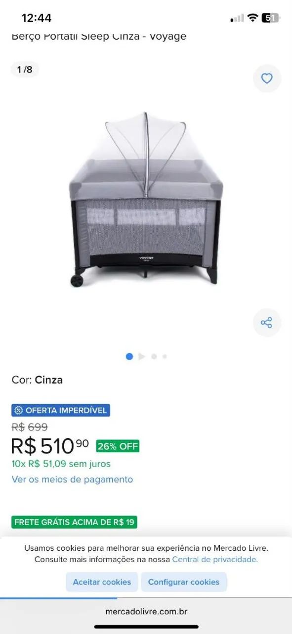 Berço/ Cercado portátil  - Foto 2
