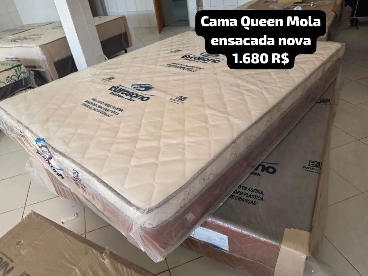 CAMA QUEEN MOLAS ENSACADAS NOVA