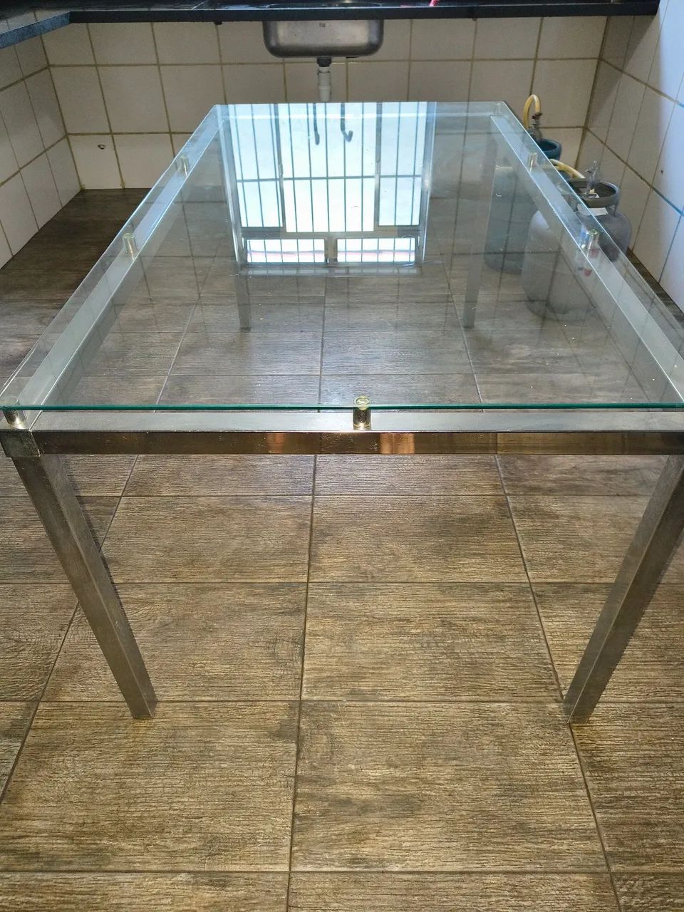 Mesa de vidro 6 lugares - Foto 4